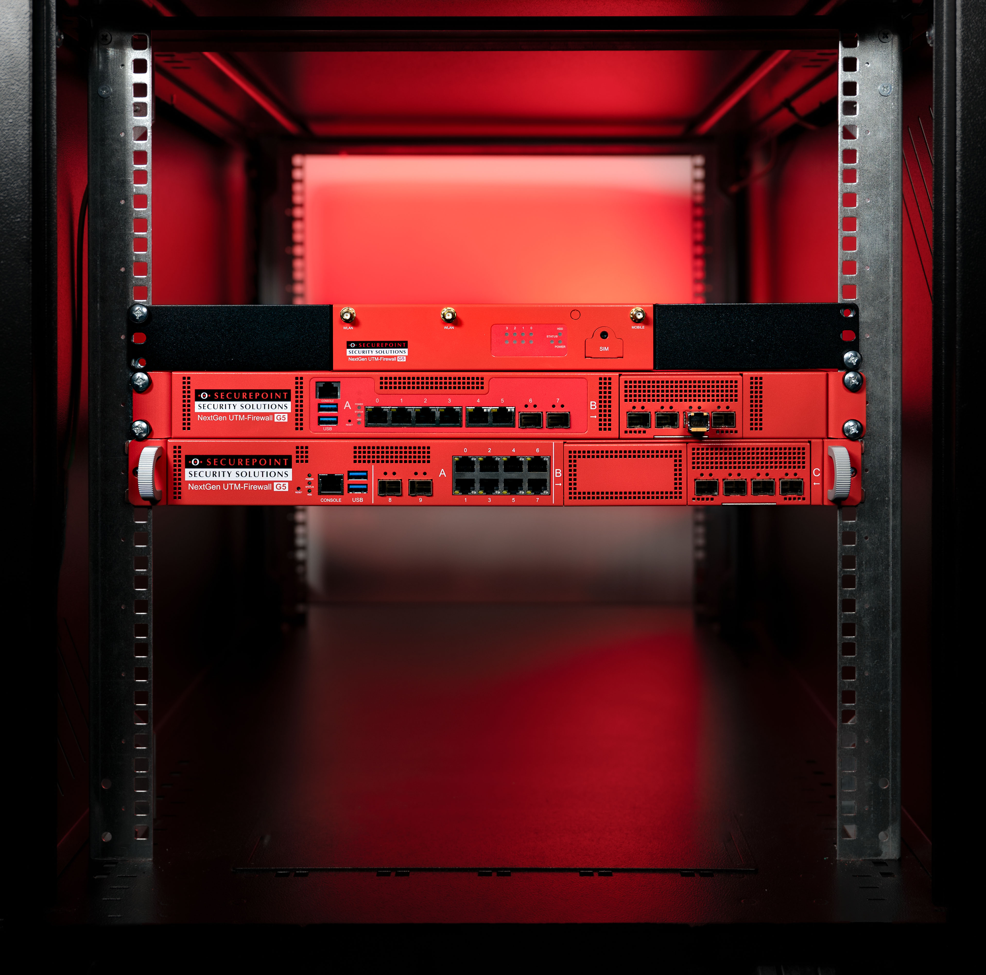 Securepoint UTM-Firewall Hardware im Serverschrank